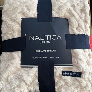 Nautica Cream Textured Throw